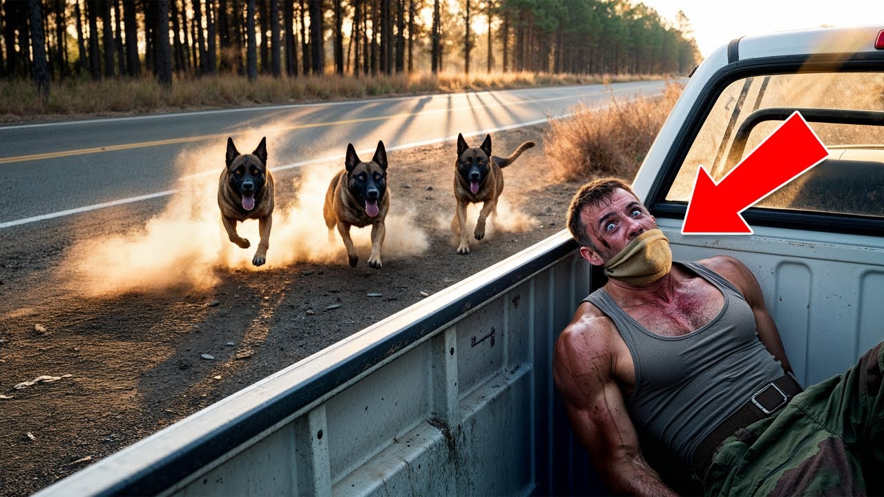 A U.S. Marine Left A Hidden Signal At The Rest Stop, Just 3 German Shepherd Were The Who Noticed.
