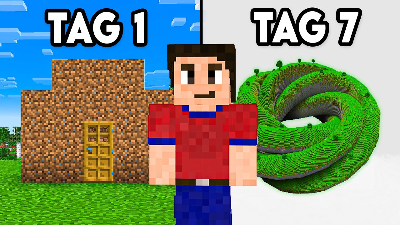 In 7 Tagen besser Minecraft bauen lernen (Selbstexperiment)