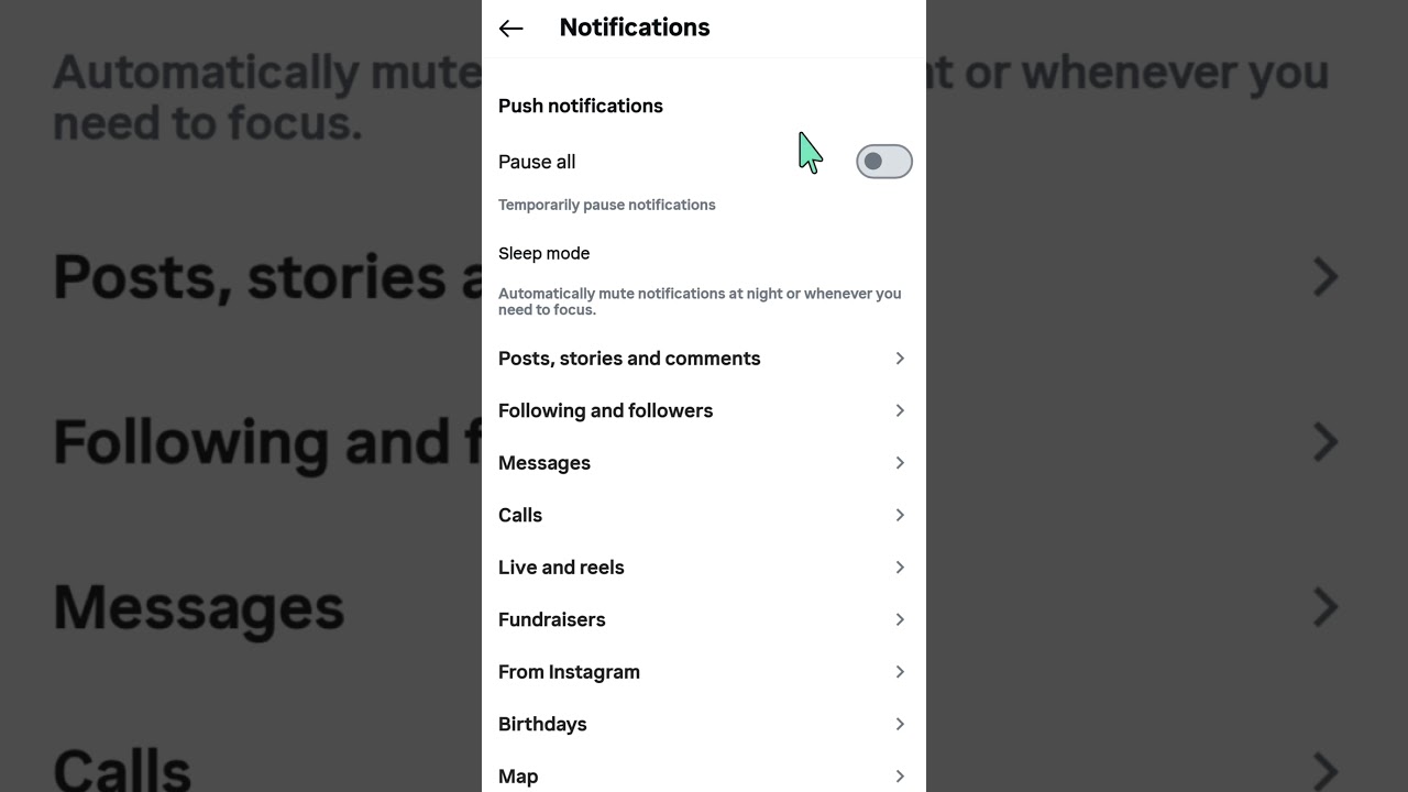 How To Turn On or Off Instagram Post Stories and Comments Notification #instagramsettings #tutorial