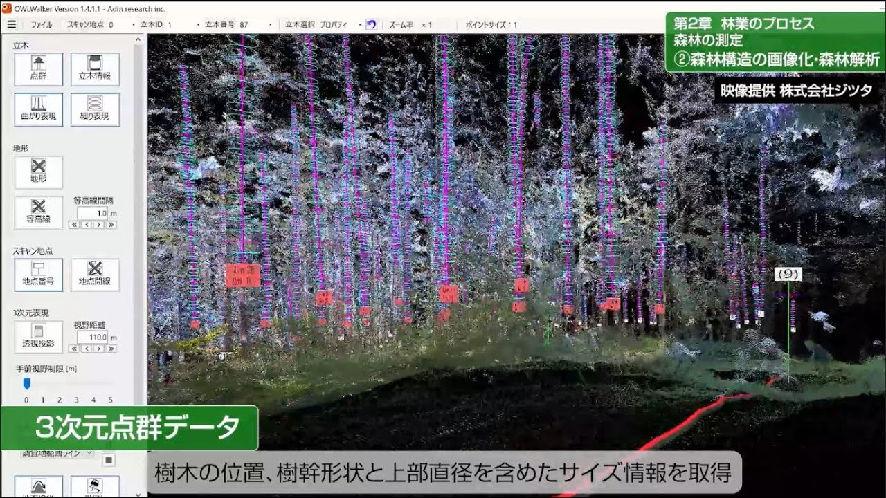 スマート林業オンライン講座【２－２　森林構造の画像化・森林解析】