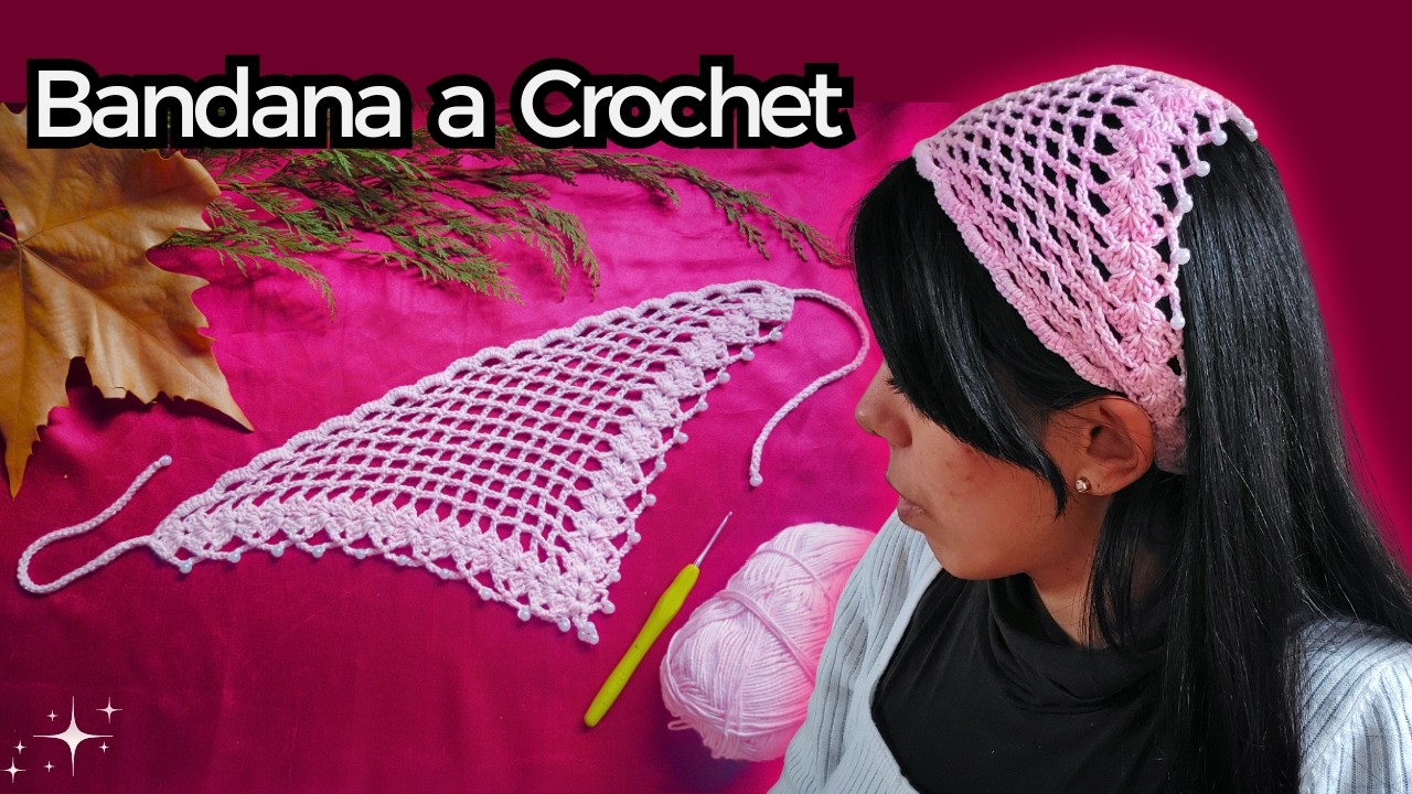 Como Tejer BANDANA a CROCHET |✨ PASO A PASO ✨