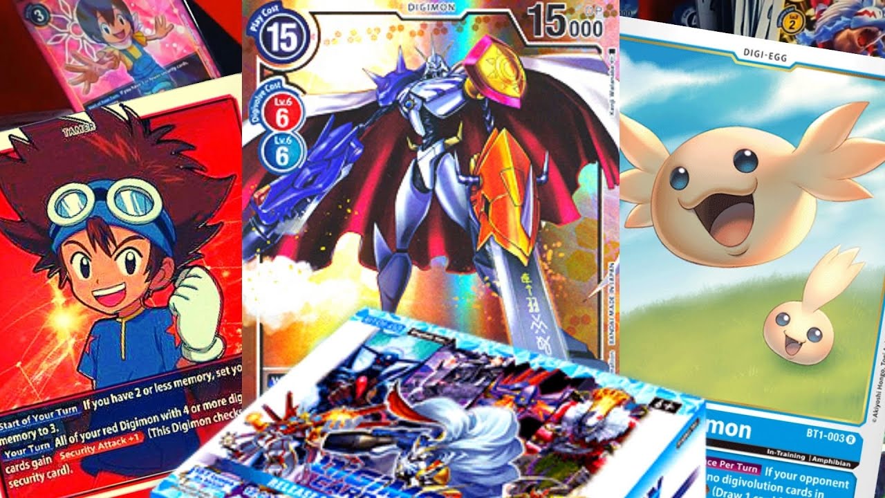 AMAZING PULLS! DIGIMON CG BOOSTER BOX OPENING BT 1.0 ENG