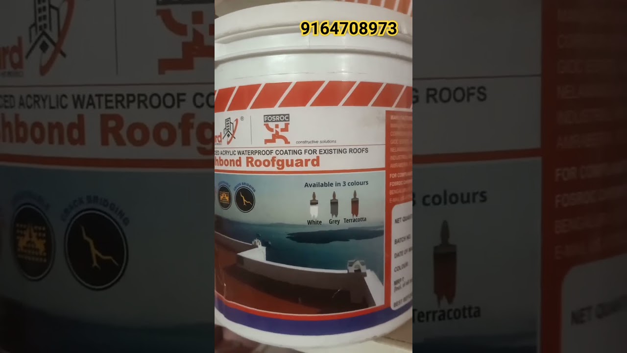 BRUSHBORD ROOF GUARD -High Build Fibre Reinforced Acrylic Waterproof Coating For Existing Roofs ..