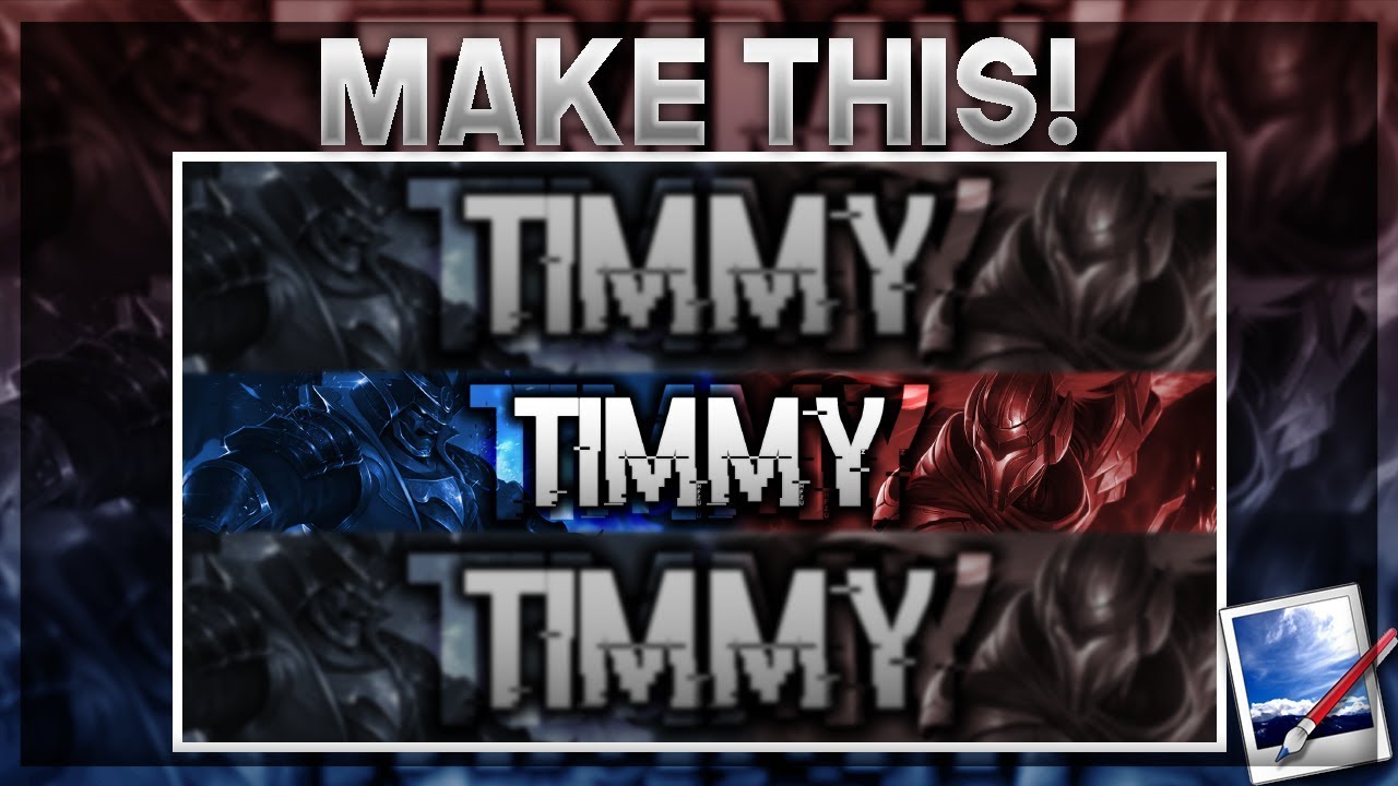How to Make a YouTube Gaming Banner with Paint.Net Part 8