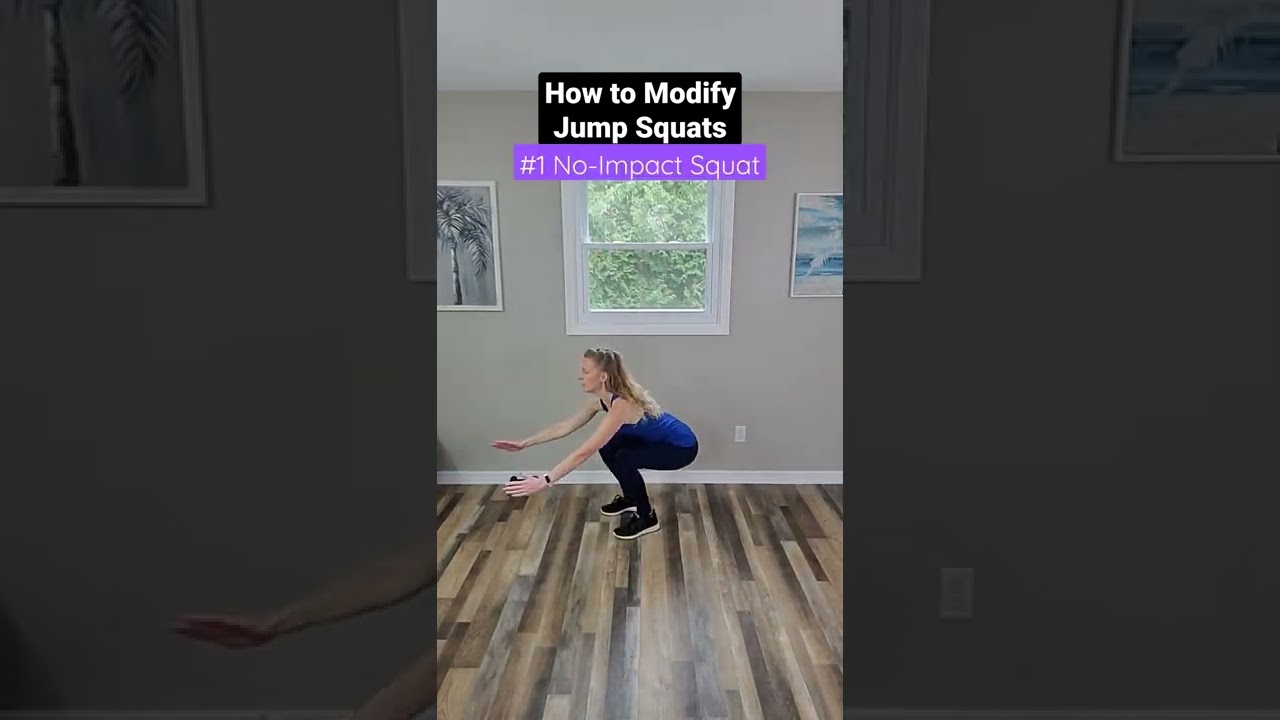 How to Modify a Jump Squat | Modifications for Bad Knees #Shorts