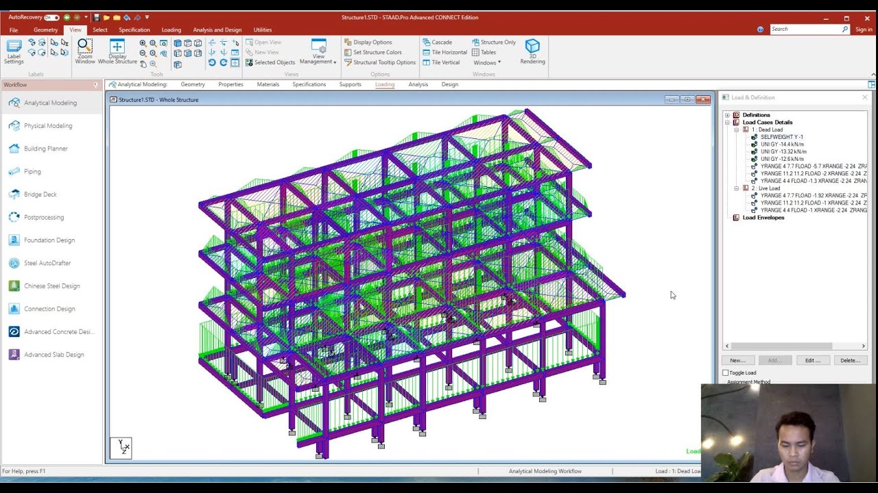 Complete Tutorial Design Of 3 Floor RC Building In Staad Connect Edition