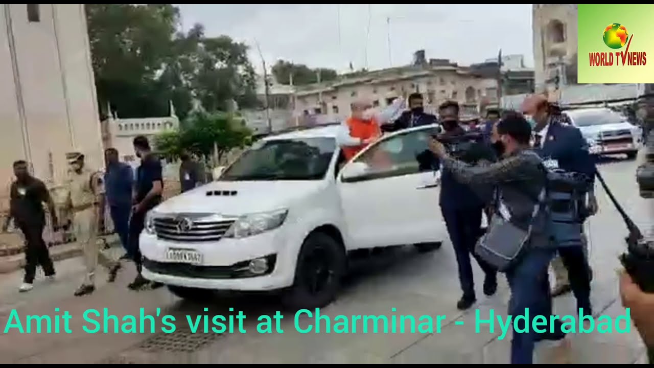 Home Minster Amit Shah's Visit at Charminar - Hyderabad