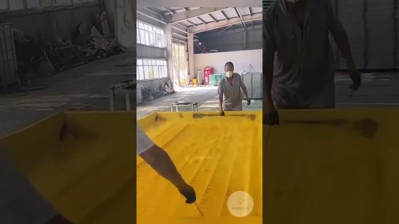 Powder Paint Coating !  #facts #interesting #amazing #experiment #technology #chemistry #science
