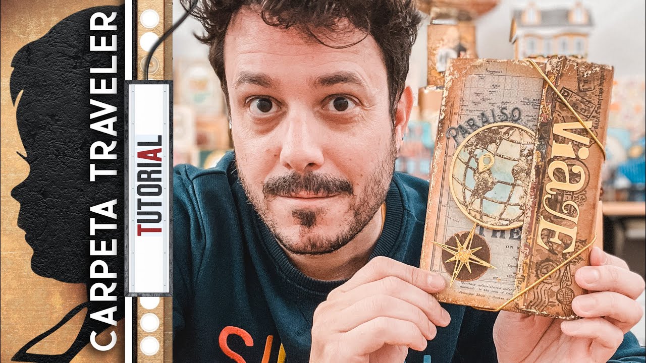 Tutorial Carpeta Álbum de scrapbook para viaje