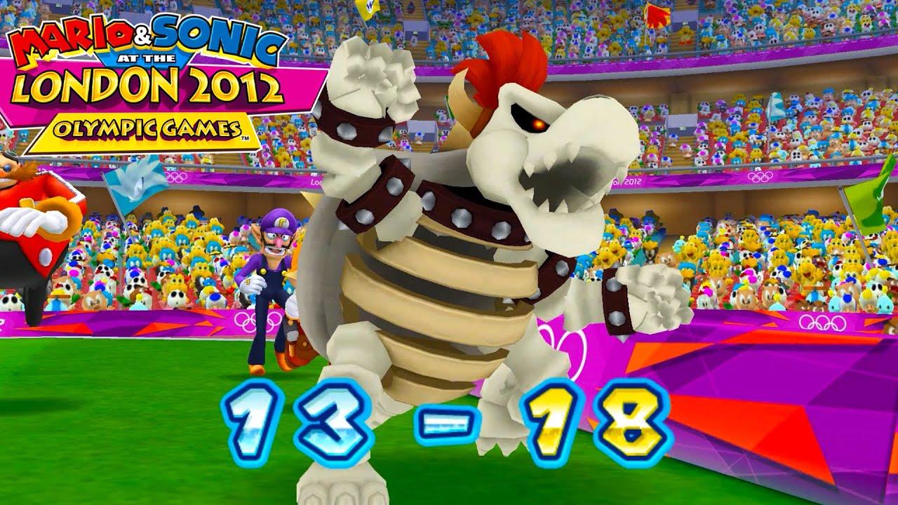 2 Player Football  Bowser , Mario , Dr Eggman , Waluigi vs Luigi , Wario , Daisy , Donkey Kong
