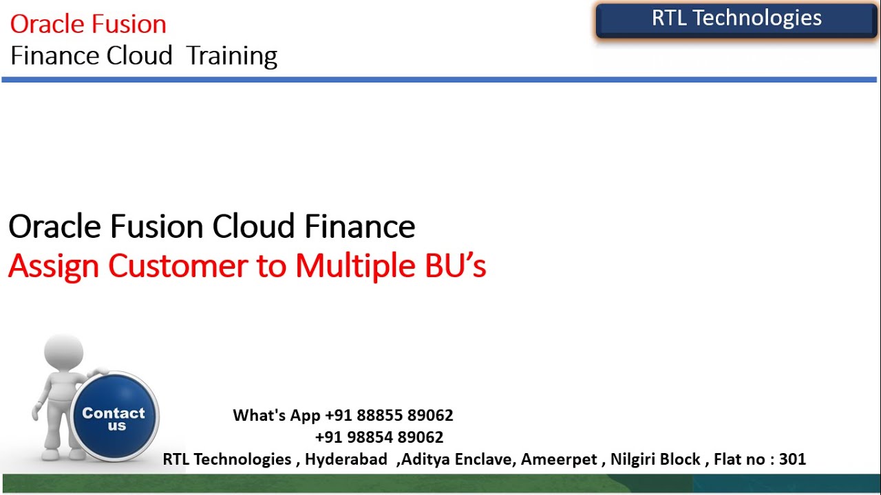 Oracle Fusion cloud Finance | Customer Creation | Assign Customer to Multiple Business Units | RDS