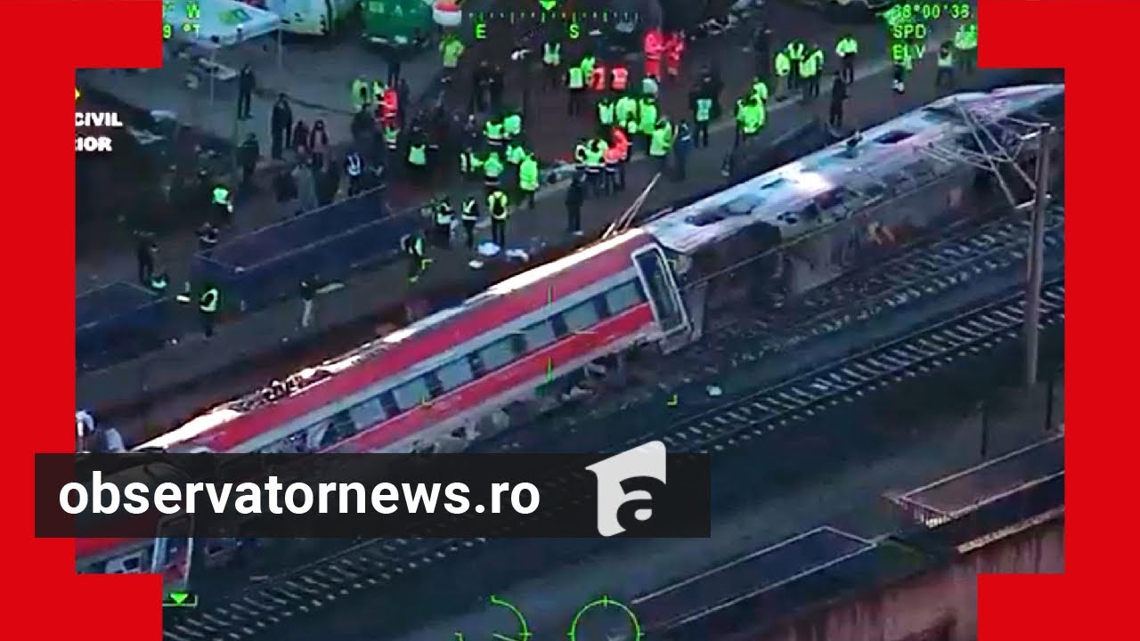 Doi români răniţi în catastrofa feroviară din Spania. Filmul tragediei şi primele ipoteze