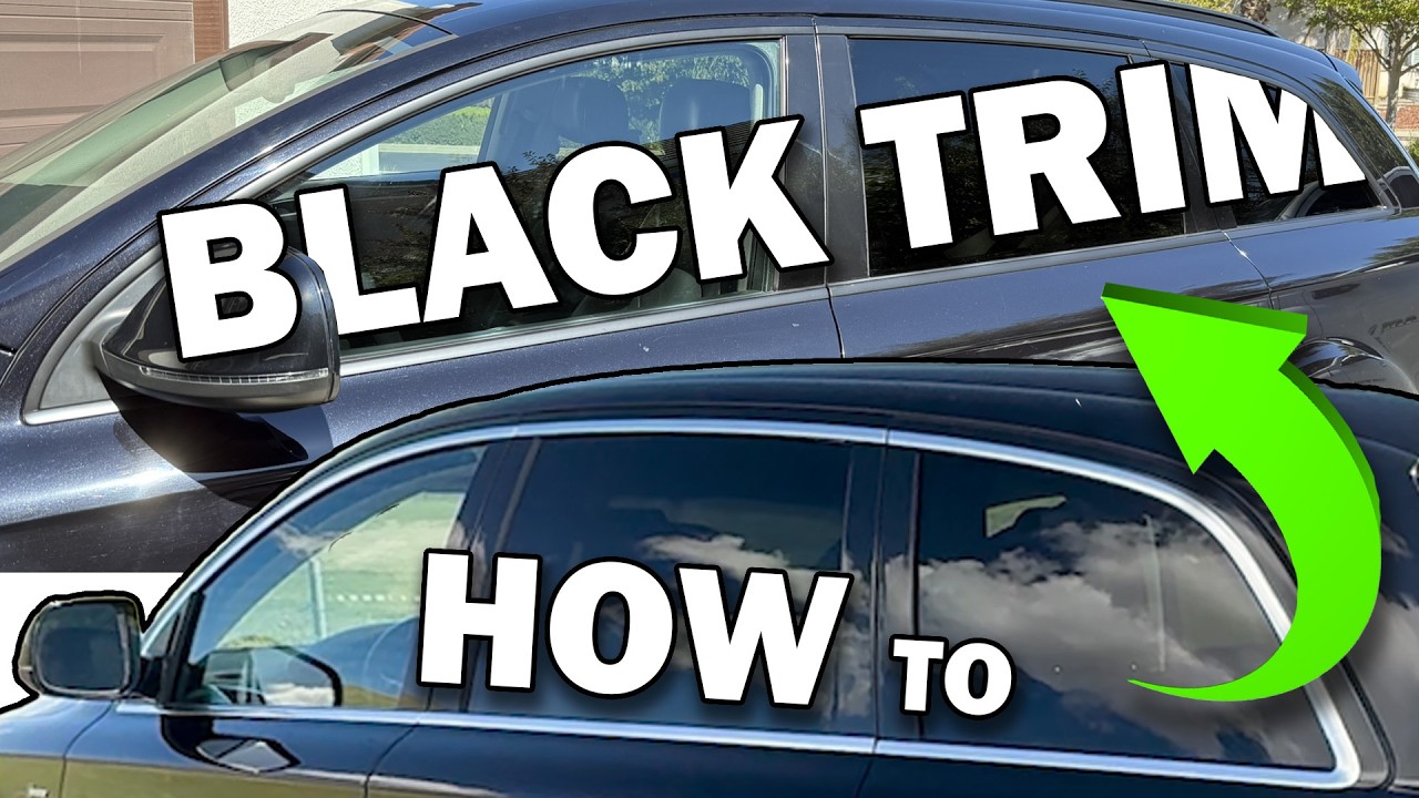 DIY Blacked Out Window Trim - Chrome Delete