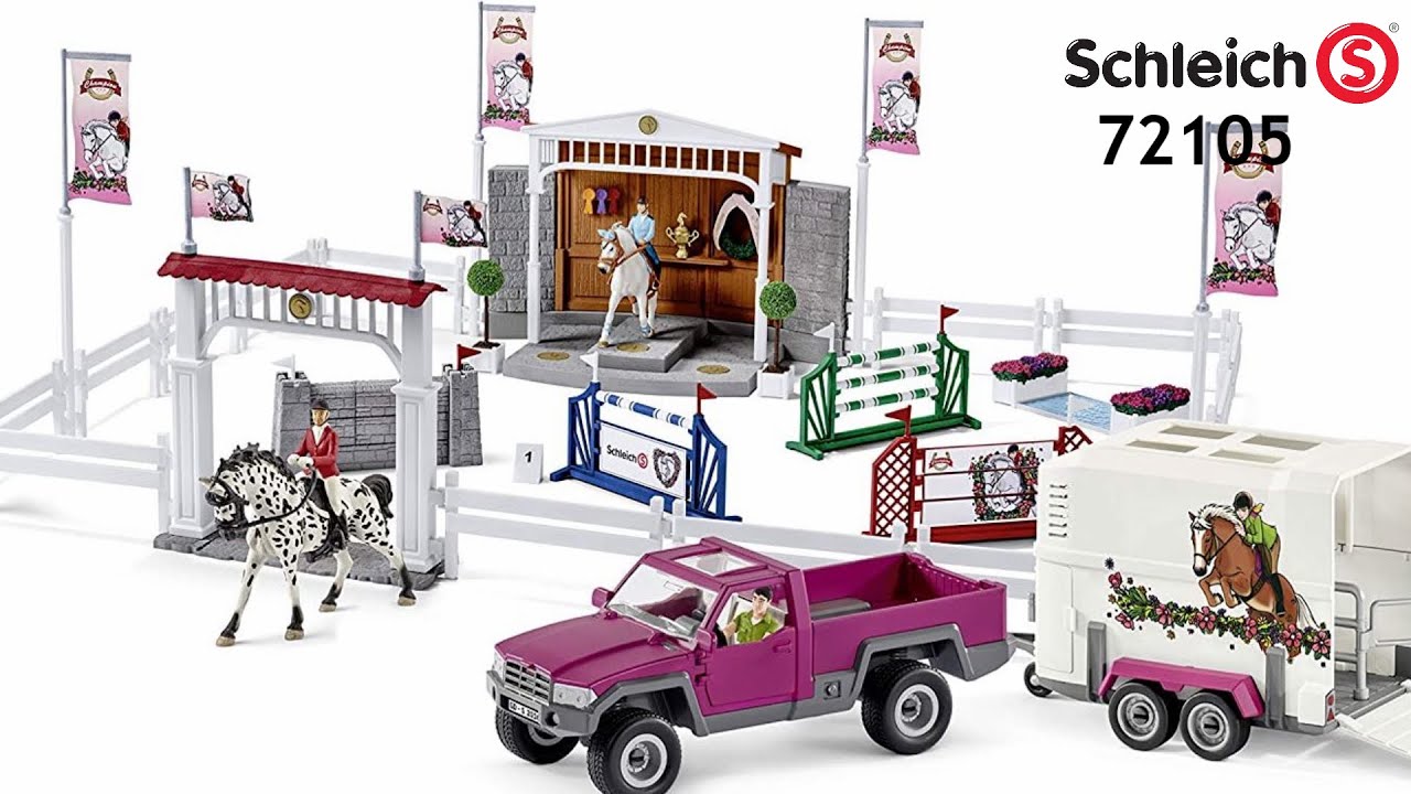 New Schleich 72105 Big Horse Show with Pick up and Horse Box