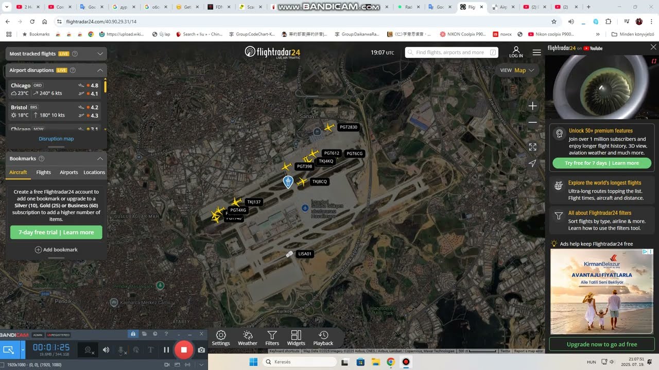 LTFJ Ground Actions  With ATC🛫🛬2025-07-19