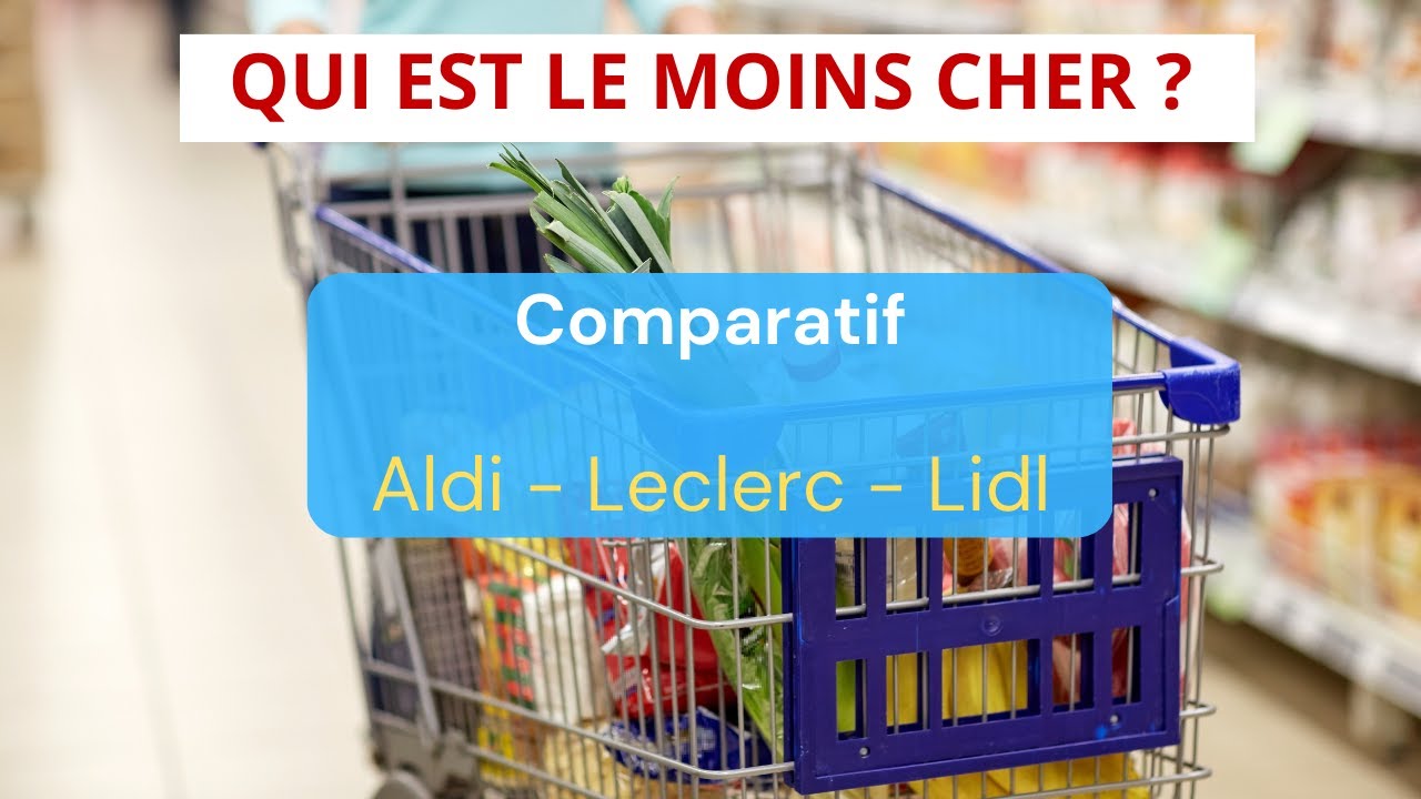 Comparatif des prix chez Aldi, Leclerc et Lidl. Qui est le moins cher ?