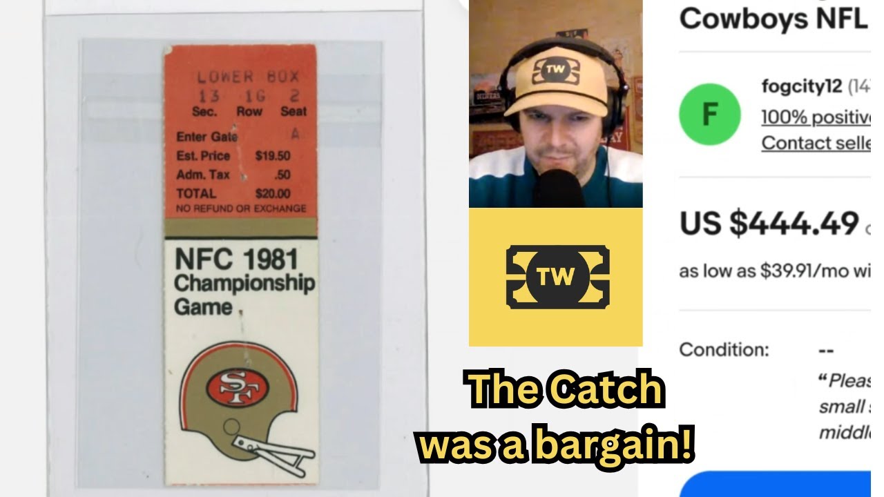 Dwight Clark's Catch @49ers was a Steal at $20! #nfl #49ers #fttb