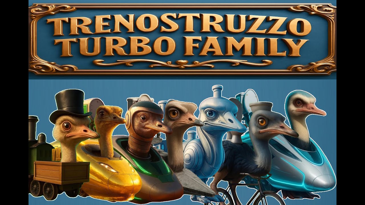 All TRENOSTRUZZO TURBO FAMILY Italian Brainrot Animals Meme