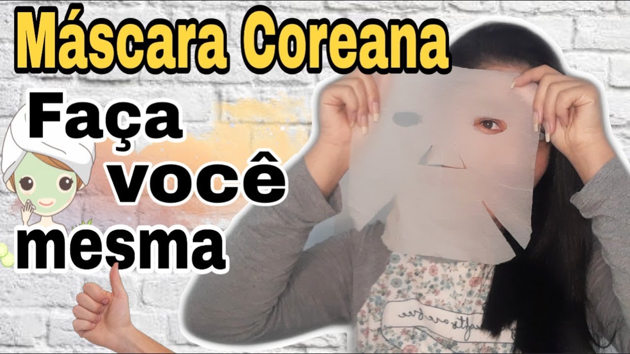 Máscara Coreana Caseira com papel toalha