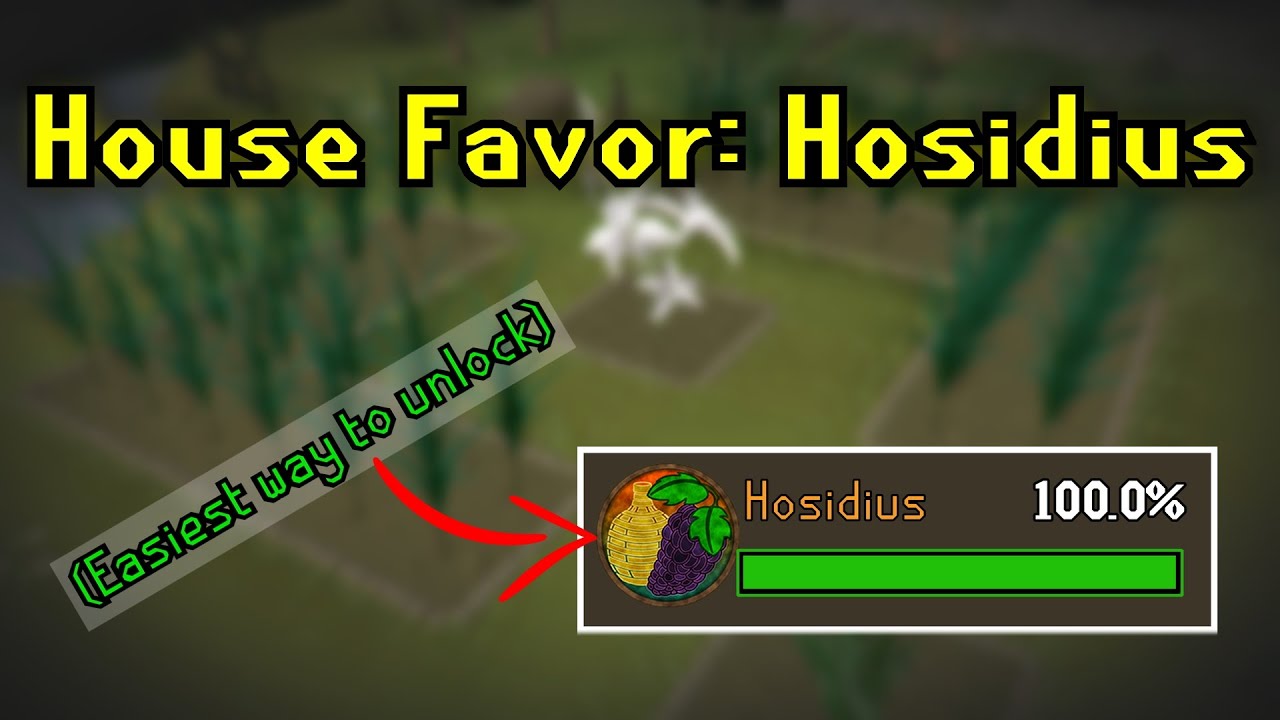 [OSRS] 100% Hosidius Favor - Quick and Easy Guide (2023)