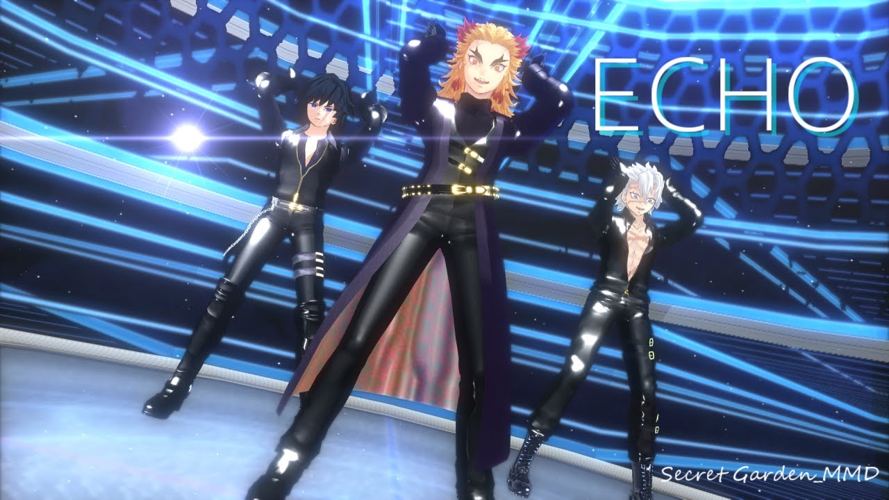 【鬼滅のMMD】ECHO ＊煉獄＊不死川＊冨岡【画質1080p推奨】