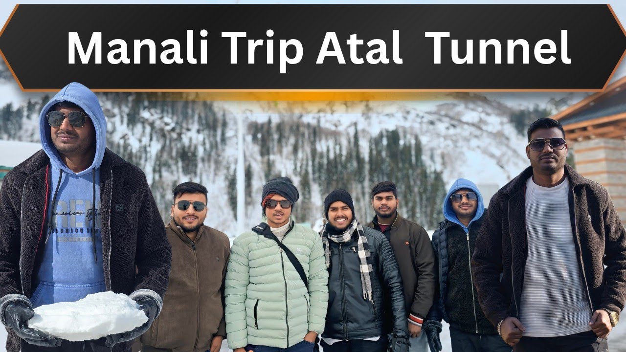 Manali Live Snow Fall Atal Tunnel l Manali Trip With Friends l #manali 