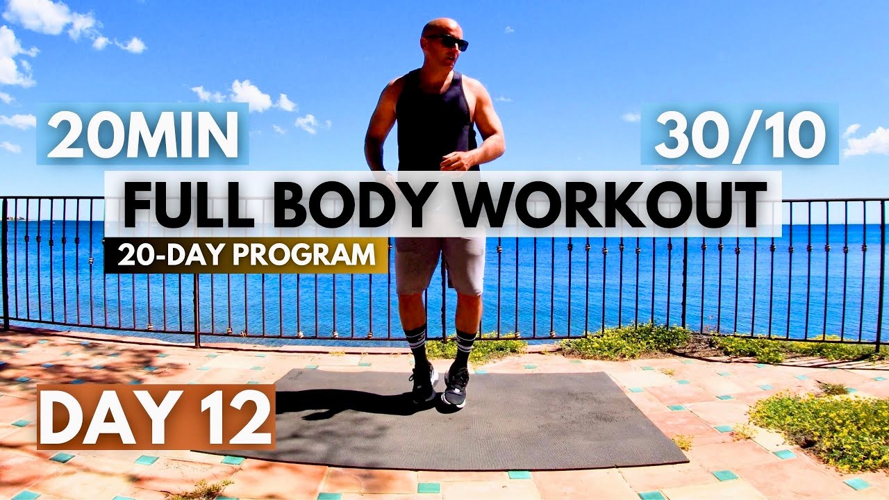 HIIT Full Body Workout 20 Min / TABATA 30/10 / 20-Day Program DAY 12