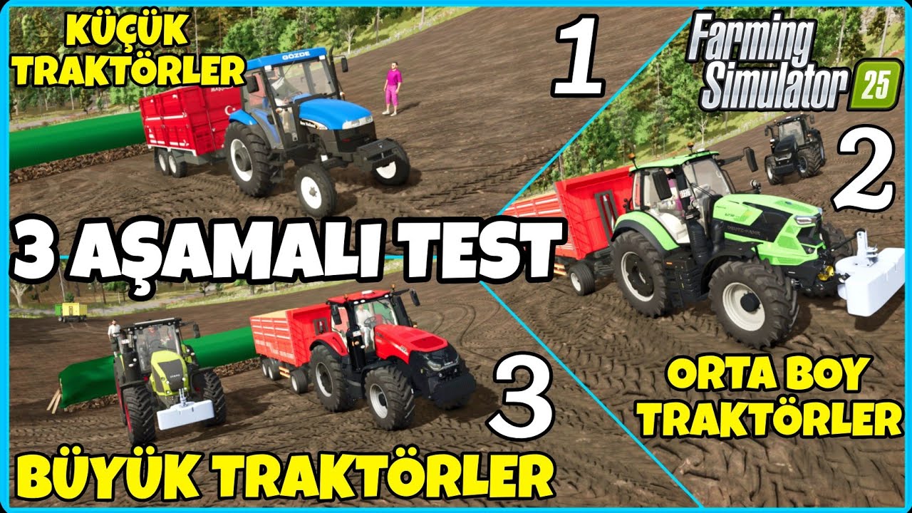 İLK KEZ AŞAMALI GÜÇ DENEMESİ YAPTIK🔸️HER TRAKTÖR KENDİ GÜCÜNE GÖRE YARIŞTI🔸️FS25 GÜÇ DENEMESİ 
