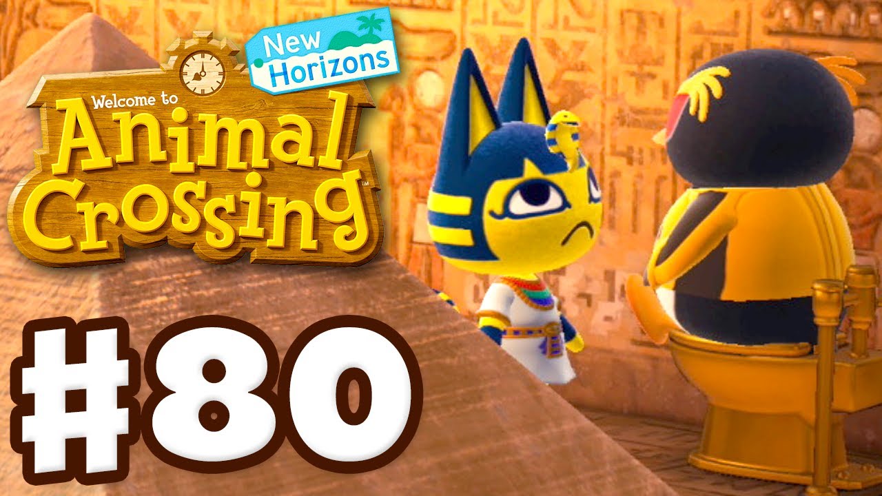 Hopper Uses Ankha's Toilet! - Animal Crossing: New Horizons - Gameplay Part 80