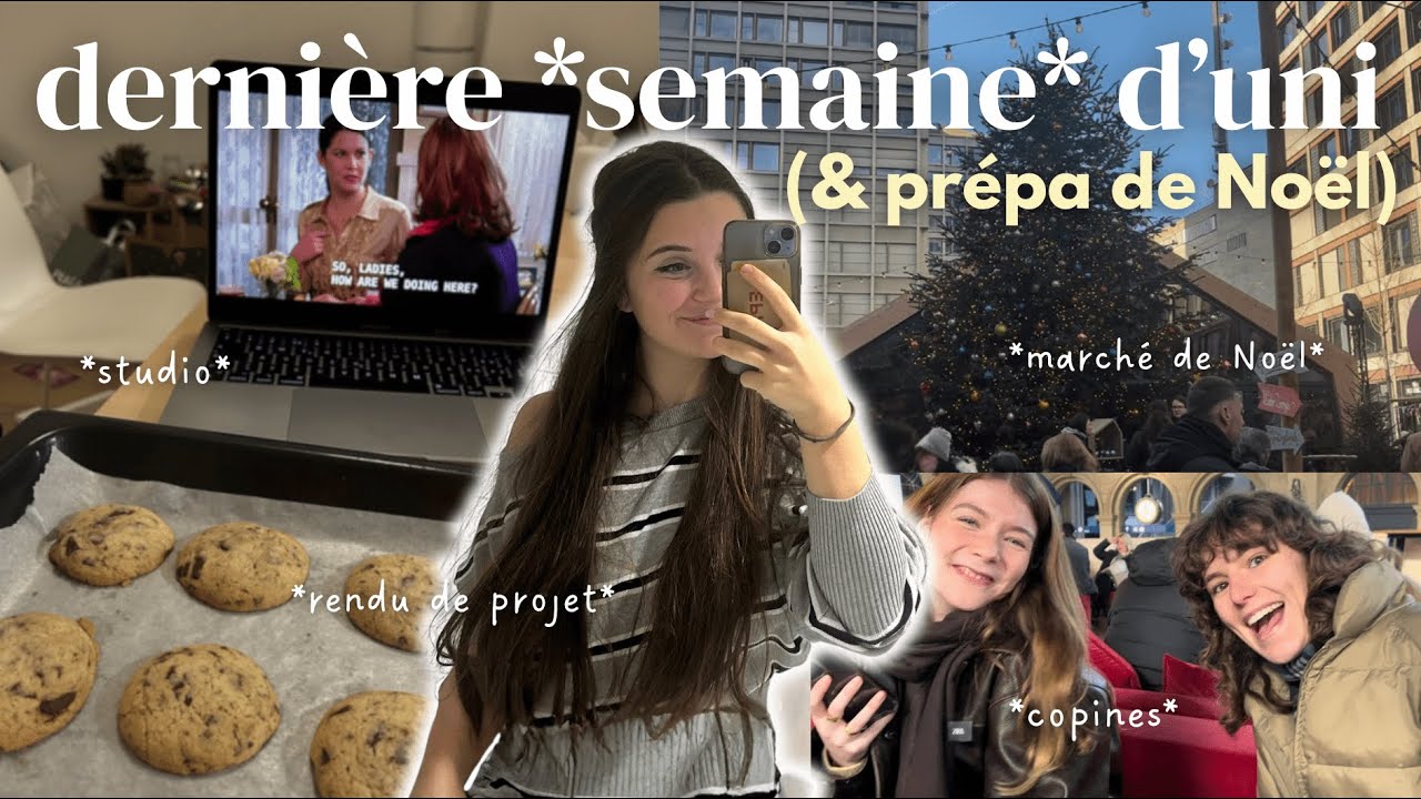 une semaine dans ma vie (cours, studio, marchés de Noël & Zurich) 🎄🤍 | uni vlog