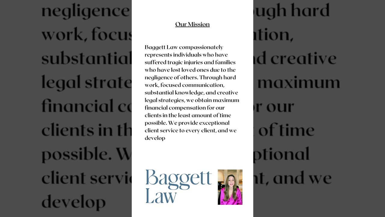 Our Jacksonville's Personal Injury Law Firm Mission Statement | Baggett Law Personal Injury Lawyers