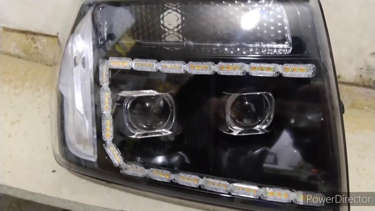 FAROL RANGER DRL E PROJETORES! QUAD BIXENON 55W