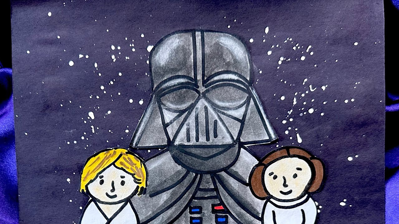 😀¡Cómo hacer una tarjeta del Día del Padre de Star Wars! ✨⭐️