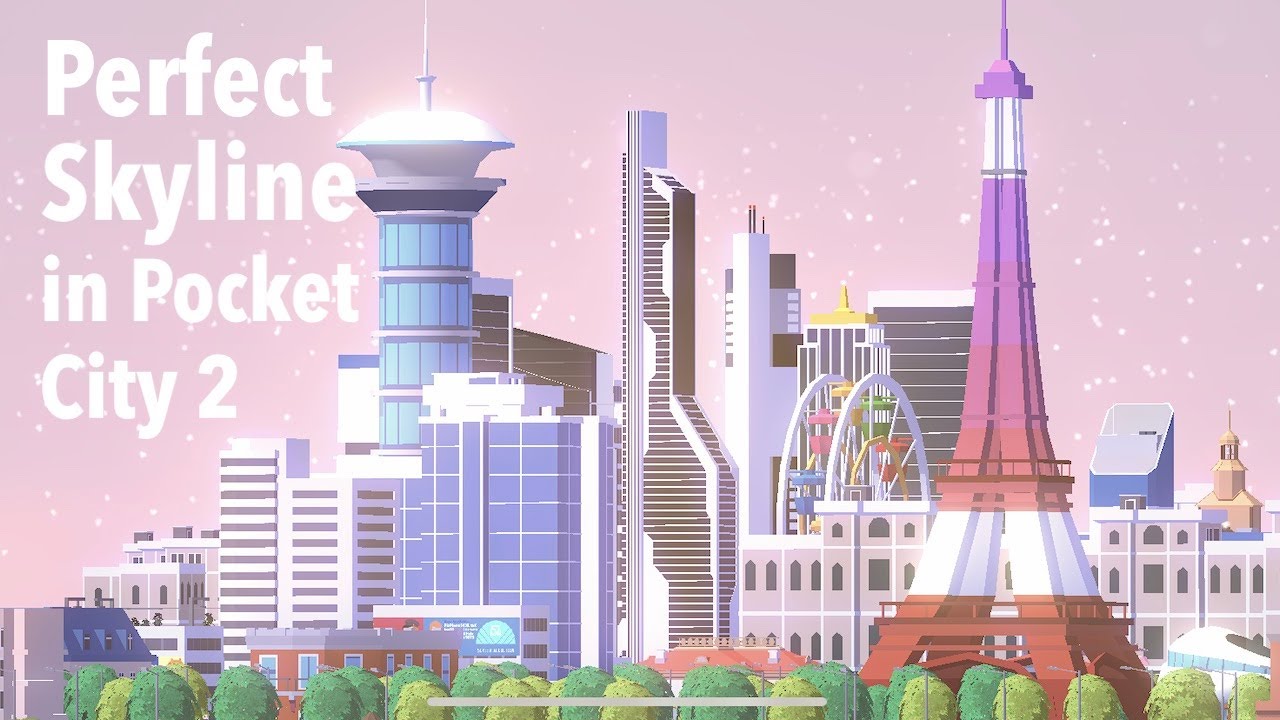 Building a Perfect Skyline in Pocket City 2 | Timelapse
