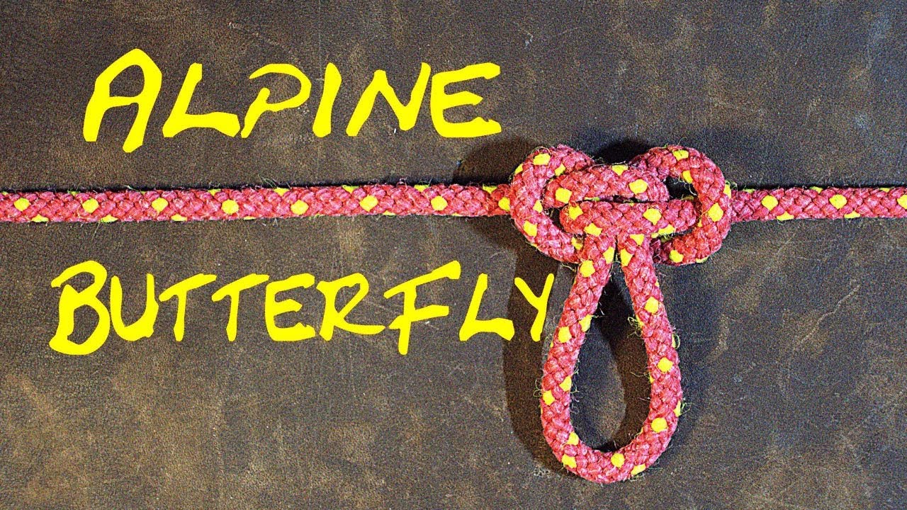 How to Tie the Alpine Butterfly Loop - Just the Knot - No Chat