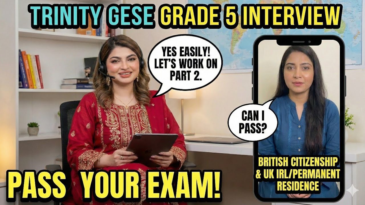 B1 English Test (GESE Grade 5) | SELT British Citizenship| Trinity College London ILR UK