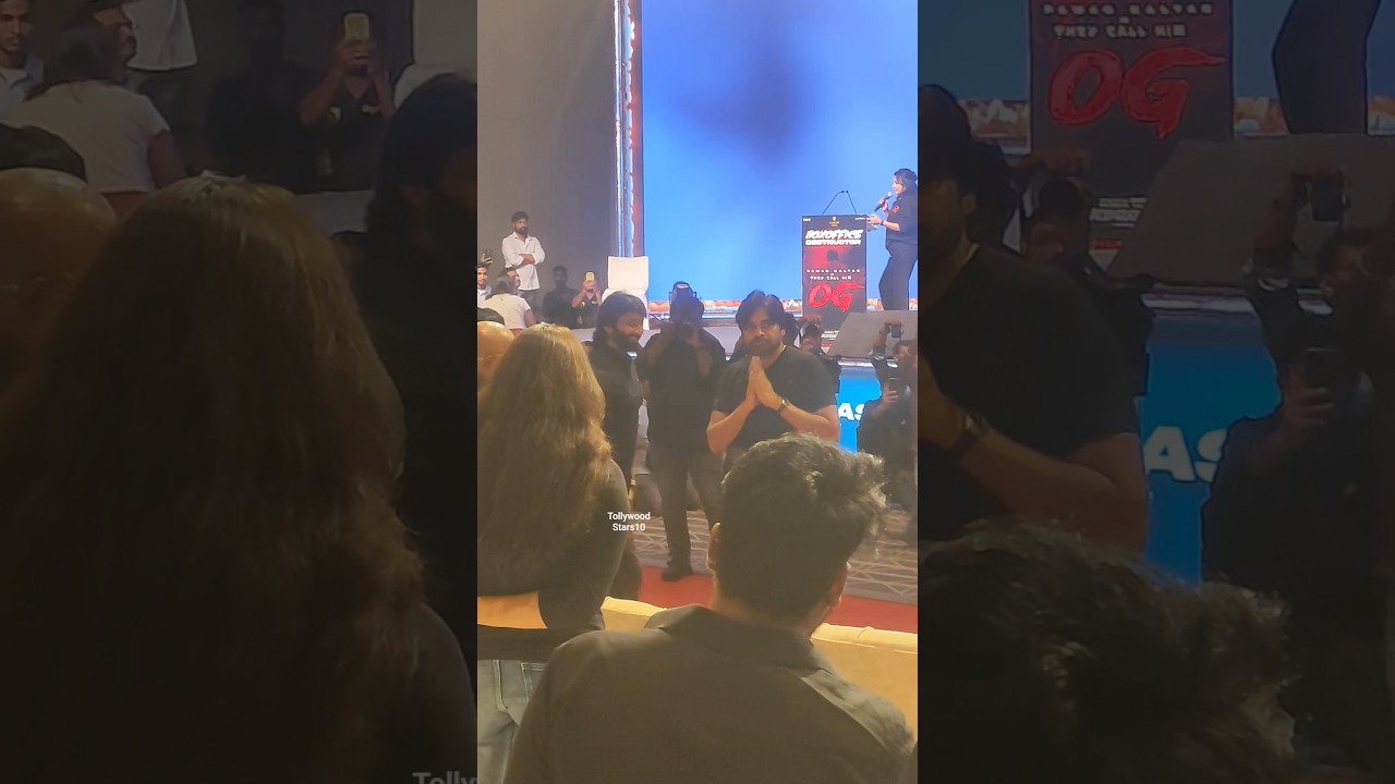 Pawan Kalyan 🔥 Entry 😇 OG Movie Blockbuster Celebrations #pawankalyan #og #shorts