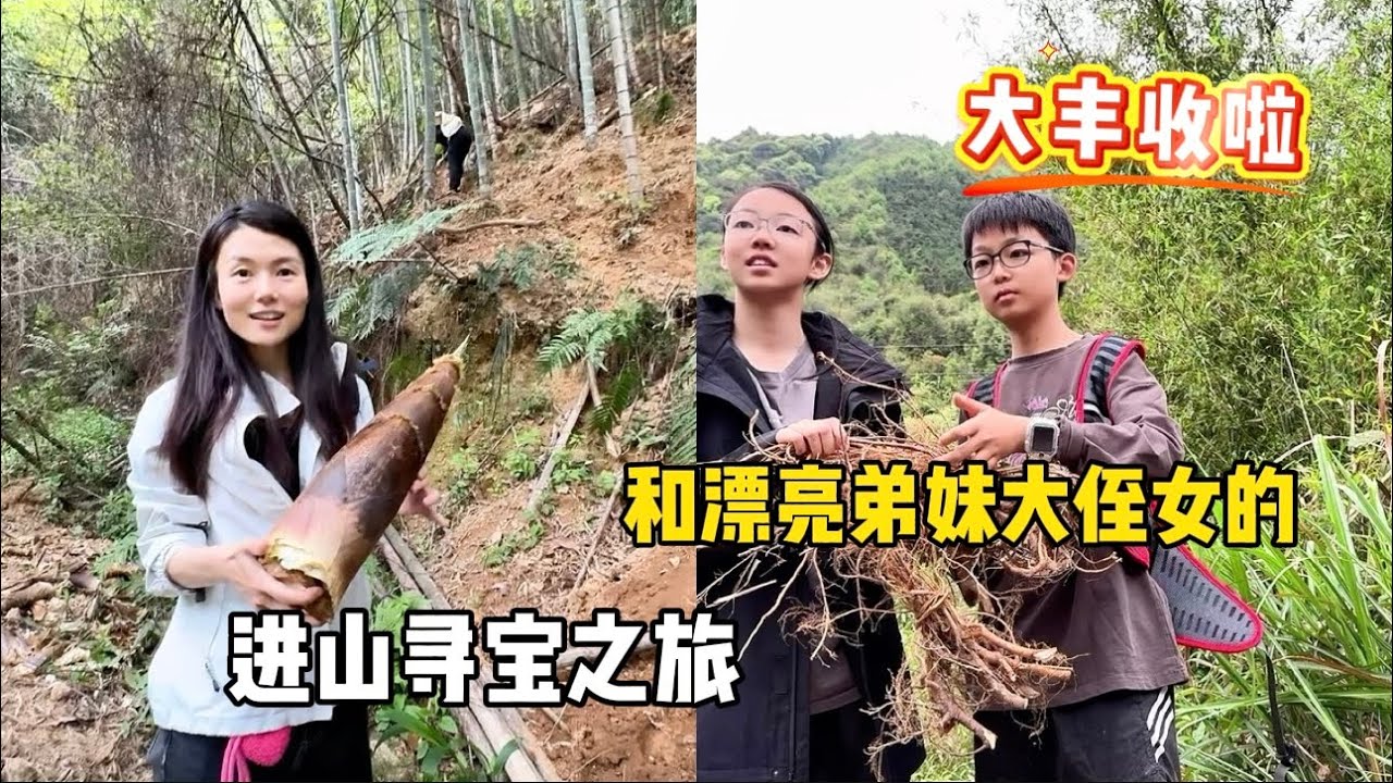 和漂亮弟妹大侄女，两天一晚进山寻宝之旅，意外收获满满