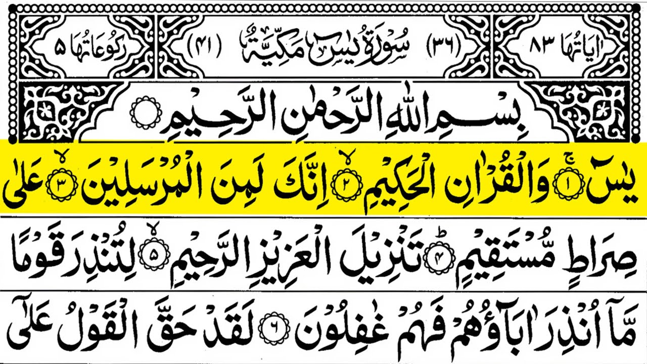 Surah Yasin (Surah Yaseen Full) | سورۃ یس ☘️ Best Quran Recitation By Sheikh Alaa Aqel |Ep 8