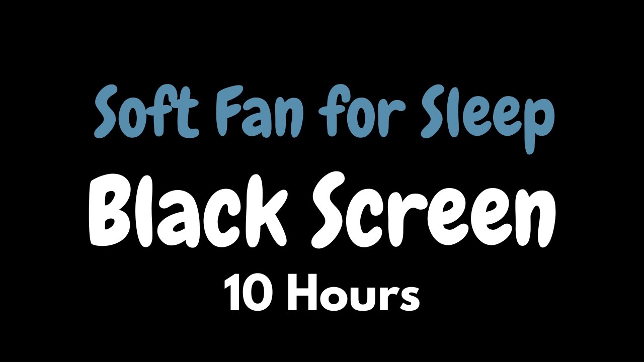 10 Hours of Fan Noise for Sleep 🌙 | Black Screen