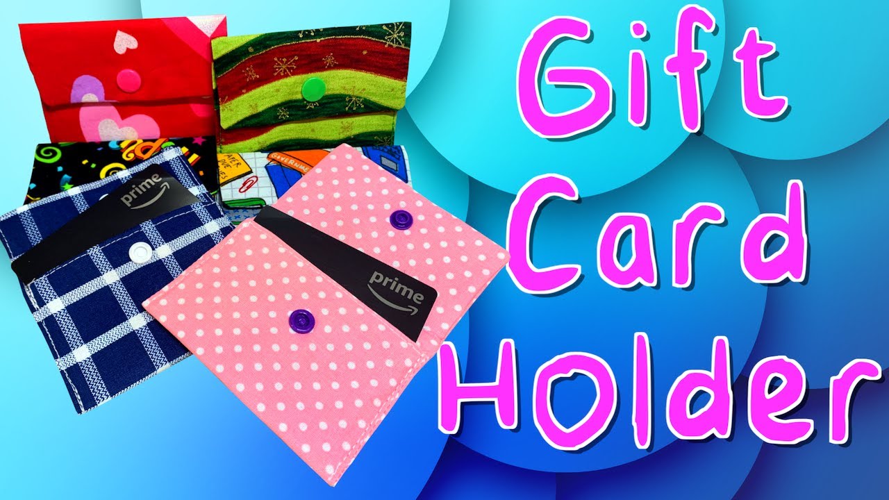 Fabric Gift Card Holder Tutorial | The Sewing Room Channel