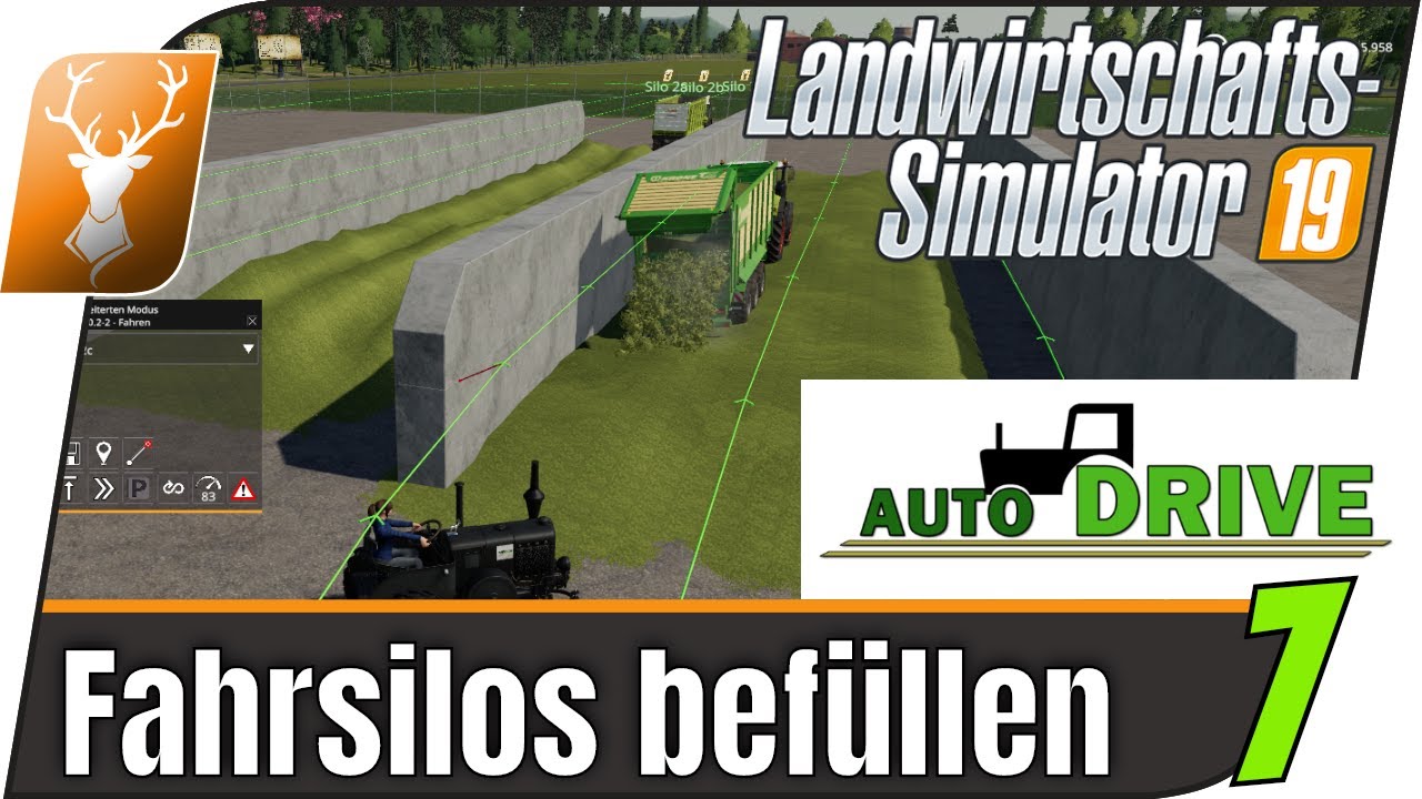 LS19 Mod Auto Drive: Tutorial für Anfänger 7 // Fahrsilo mit AutoDrive befüllen. So geht es!