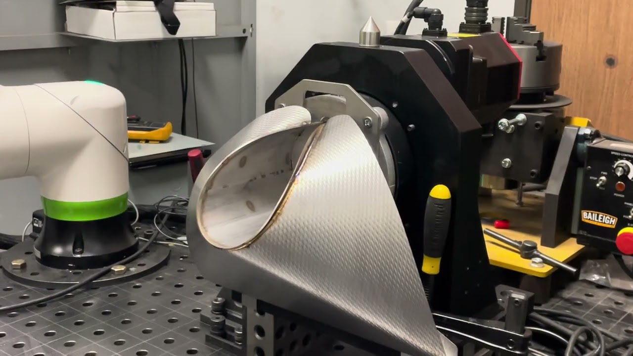 LightBOT   Wire Welding with Coordinated Motion  Fanuc CRX co robot and the LightWELD laser welder