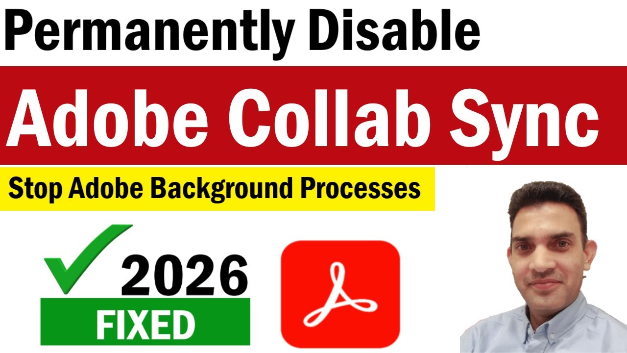 Как навсегда отключить Adobe Collab Sync | Отключите или выключите Adobe Collaboration Synchronizer