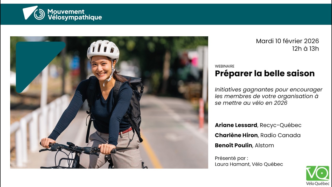 WEBINAIRE Préparer la belle saison - 10 février 2026 [Mouvement Vélosympathique]