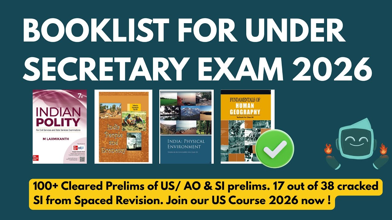 Book list for US 2026 Exam SPSC