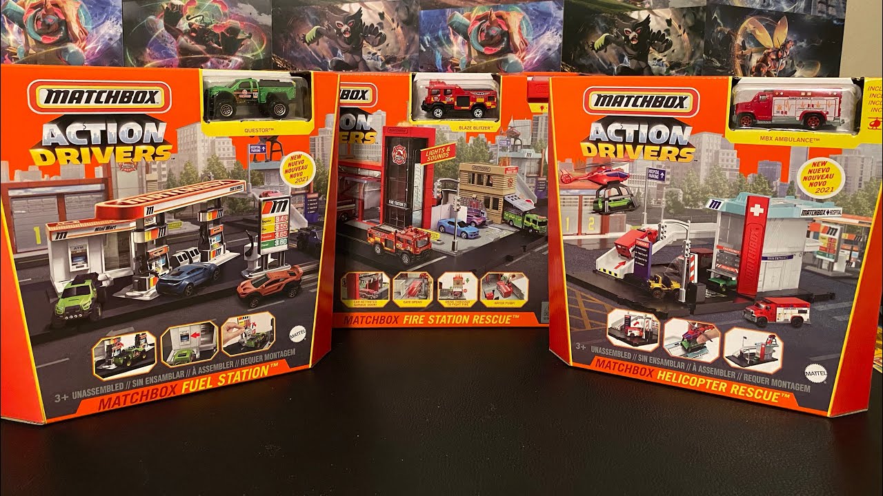 Matchbox Showcase- New 2021 Matchbox Action Drivers Play Set!!!