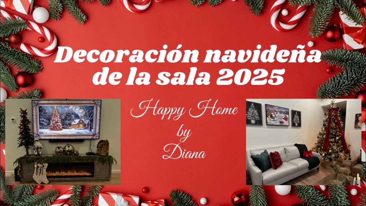 Decoración navideña de la sala 2025.