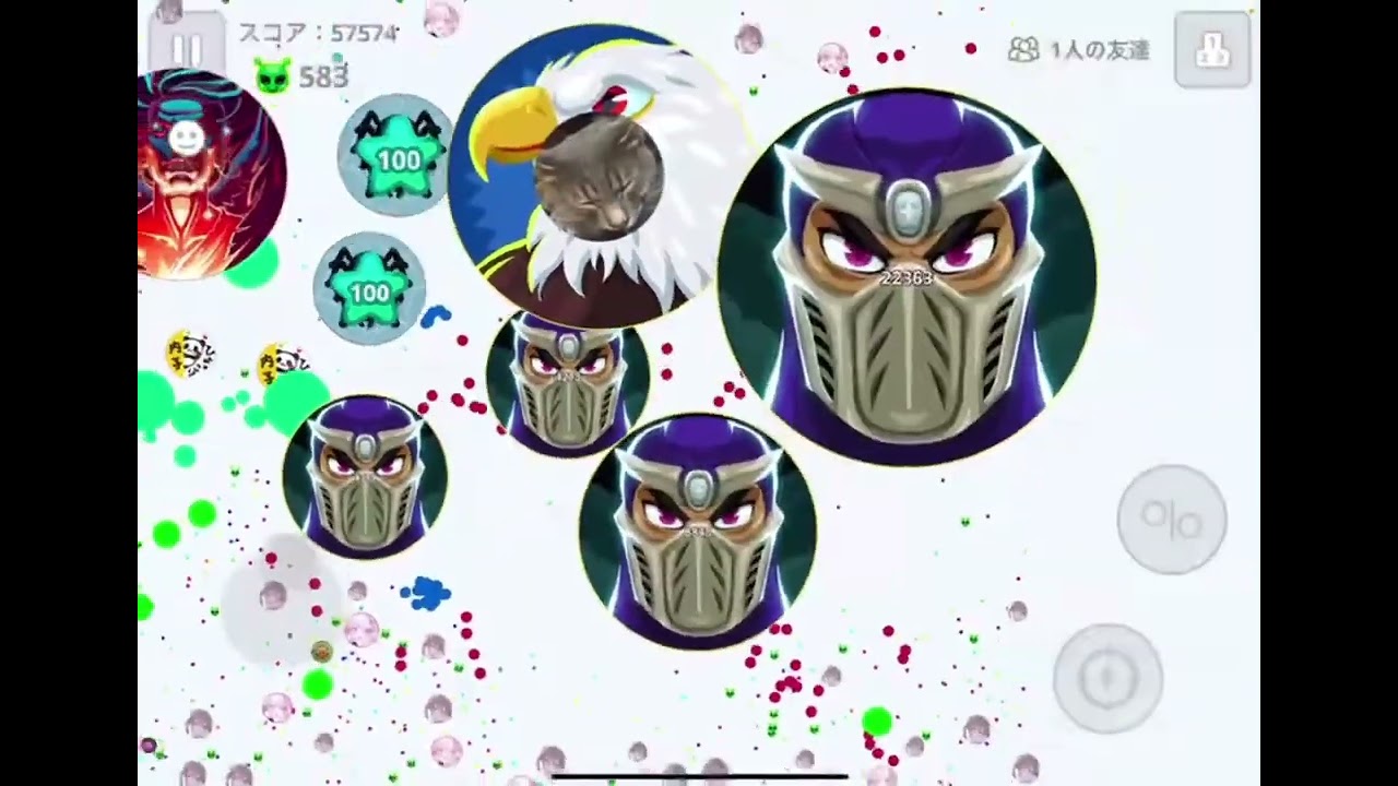 Agar.io じんと養分BOT過密鯖