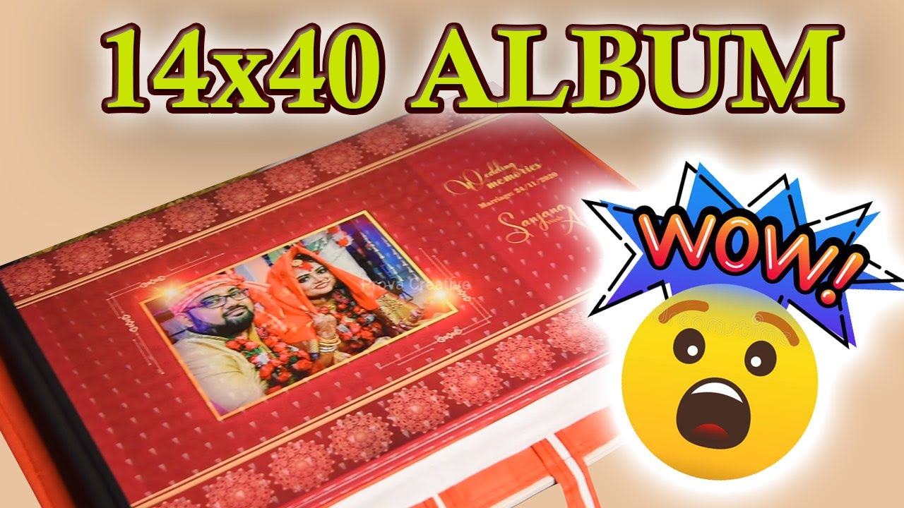 Wedding Album 14x40 | Wedding Album Unboxing |  3D Cover |  2021
